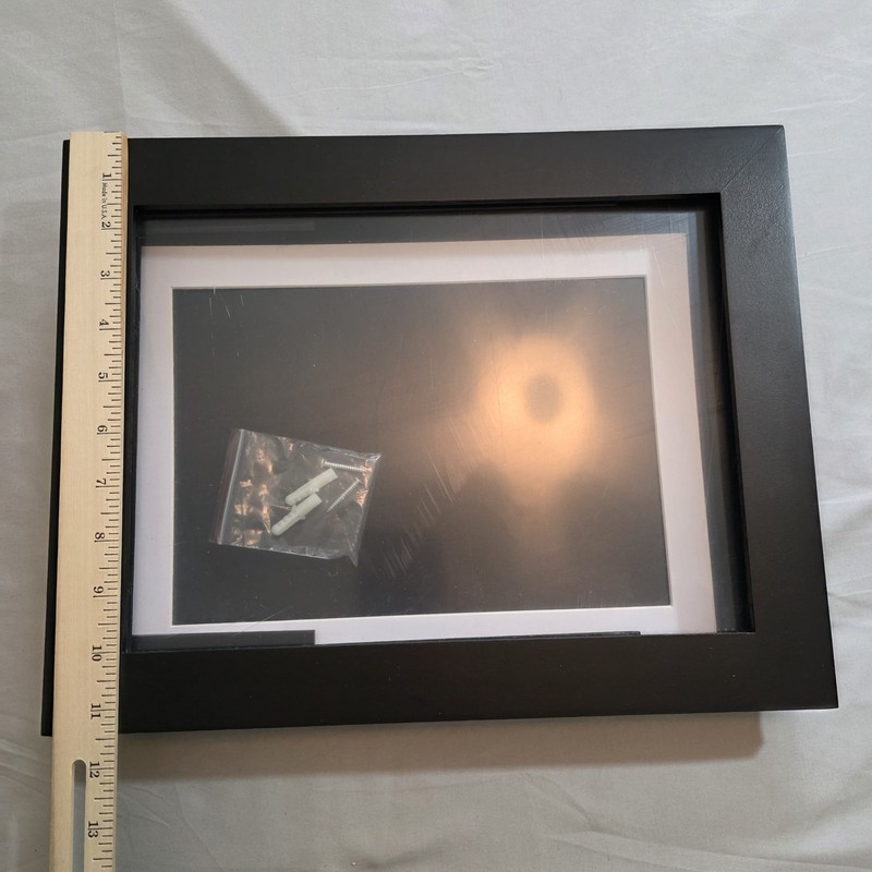 Black Deep Picture Frame Shadow Box 11 X 15 Wall Mounted MDF Contemporary Decor gallery
