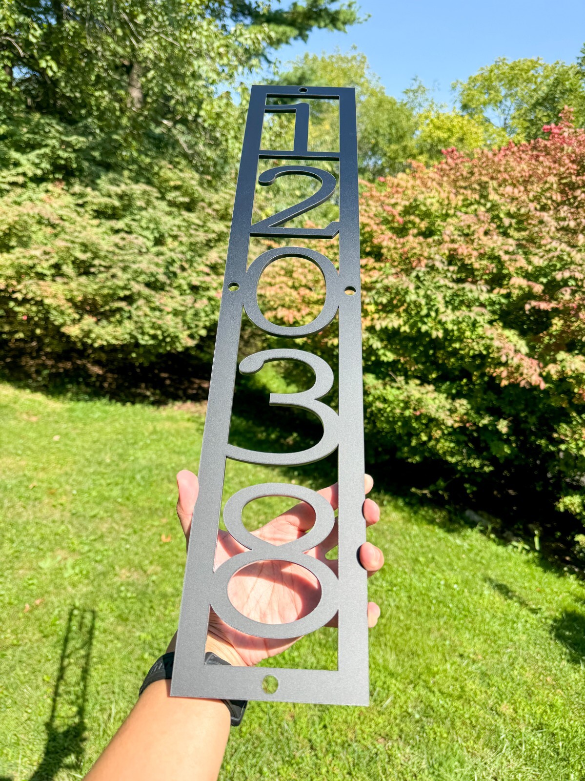 Personalized House Address Sign - Custom Home Number Plaque for Outdoor gallery