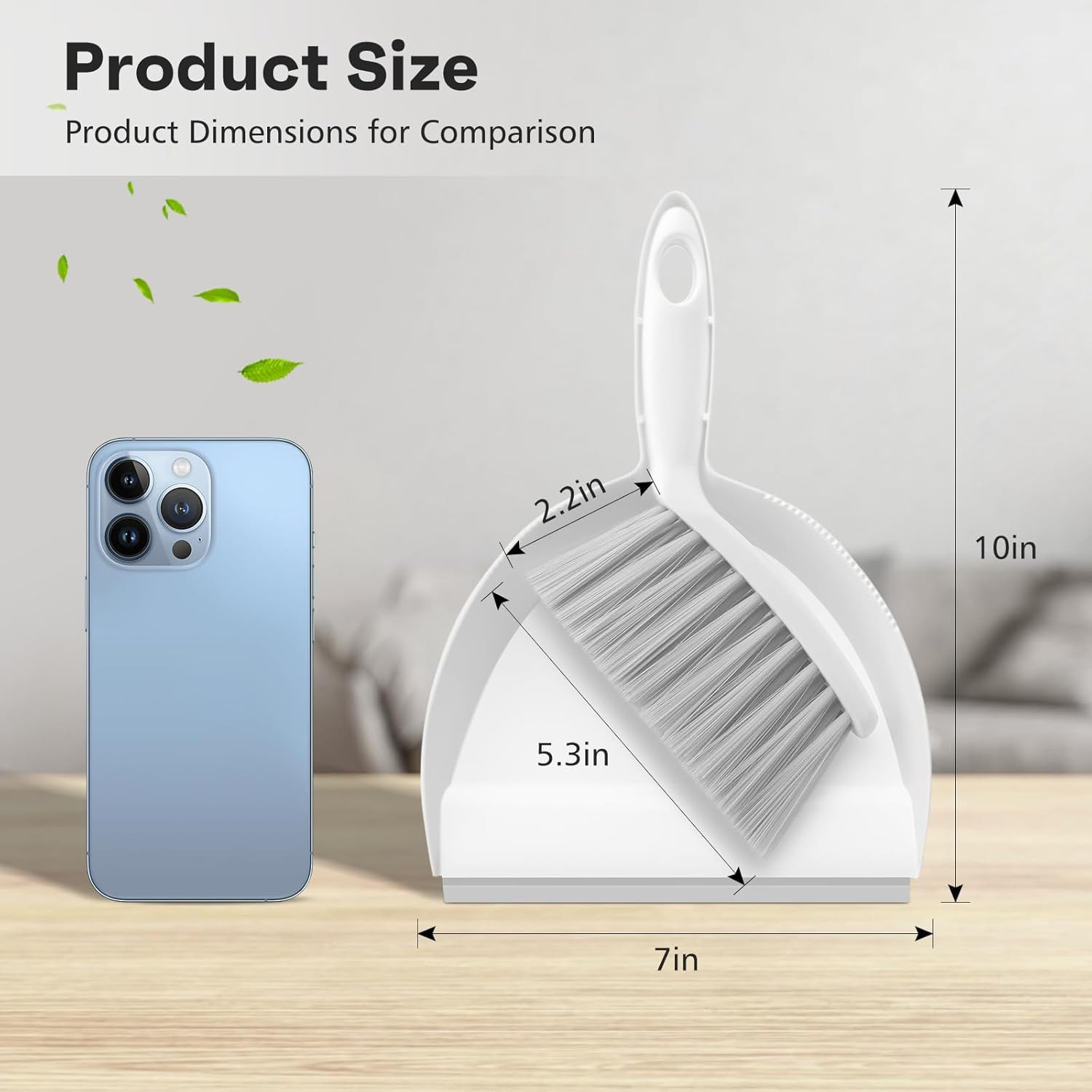 Handheld Dustpan and Broom Set – Mini Compact Brush Combo for Desktop, Sofa, Car gallery