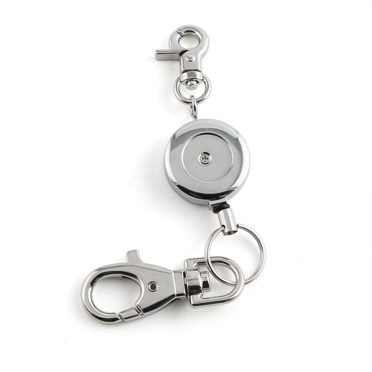 1PCS Retractable Key Chain with Hook Zinc Alloy High Resilient Anti-lose Stre... gallery