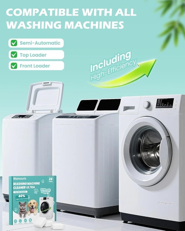 Uproot Clean Washing Machine Cleaner Tablets - 24 Pack for a 12 Month Supply. Fo gallery