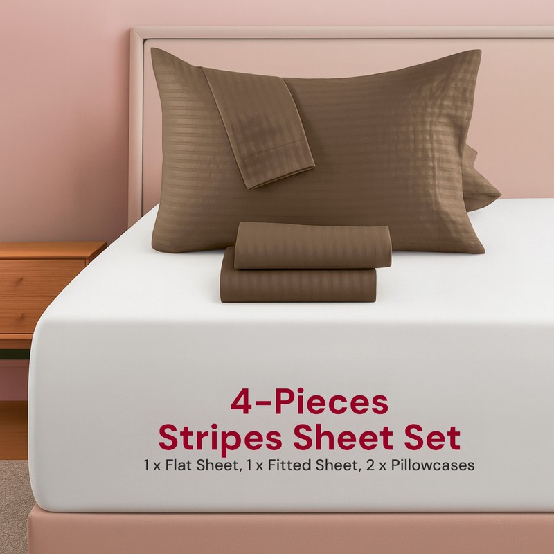 4Piece Bed Sheets 1800 Series Microfiber Comfort Deep Pocket Hotel Bed Sheet Set gallery