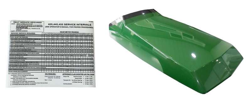 Hood/Panel/Sticker/Screen/Clip AM128986 AM128983 AM128982Fits JohnDeere445 UP SN gallery
