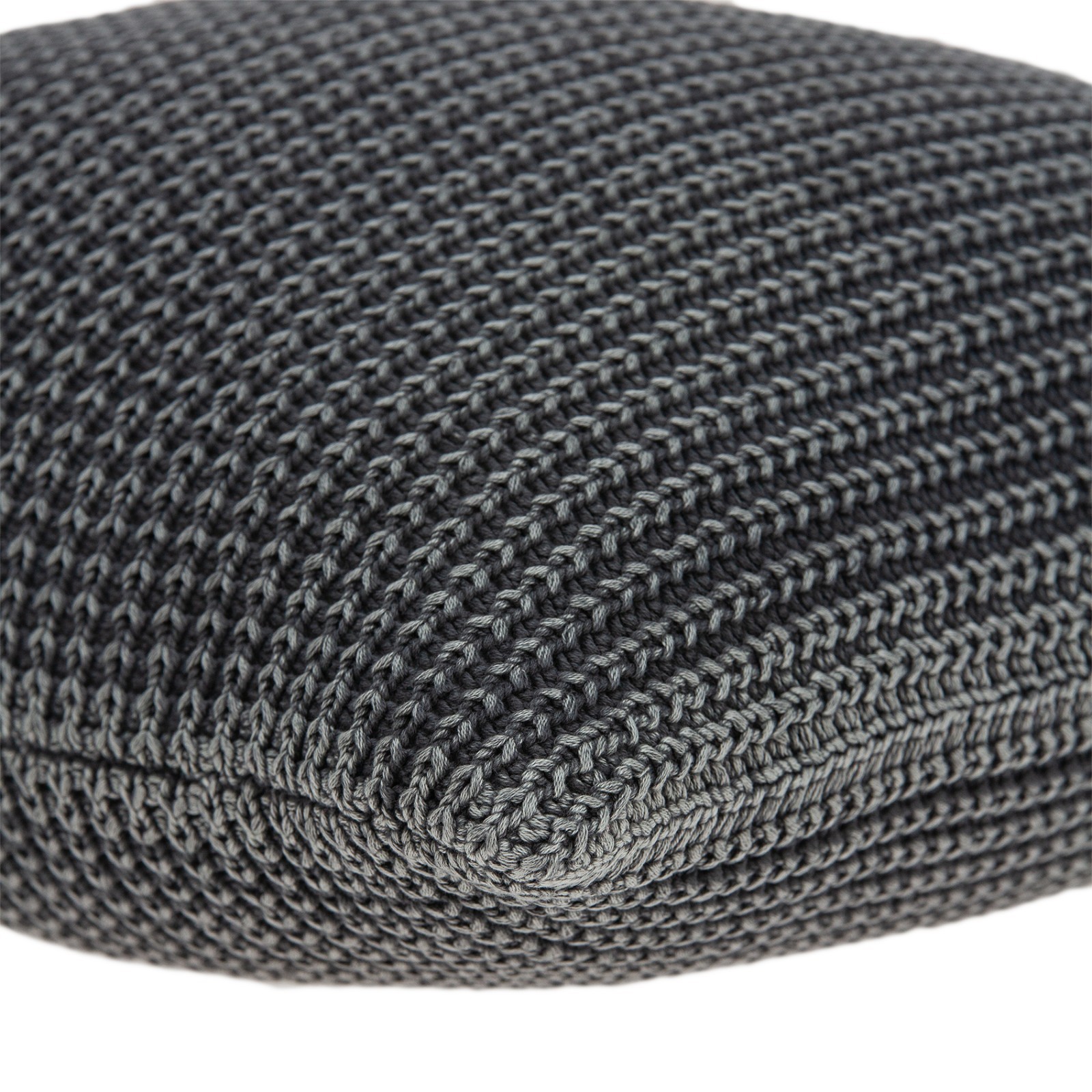 Parkland Collection Cabo Cotton Throw Pillow, 20" x 20", Charcoal Textured Knit gallery