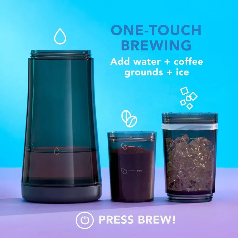 Mr. Coffee Portable Cold Brew Coffee Maker Rechargeable Vacuum Brew 10 Min NEW gallery