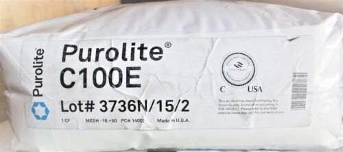 Purolite C-100E Cationic Resin Replacement for Water Softener 1 CuFt Bag Media gallery