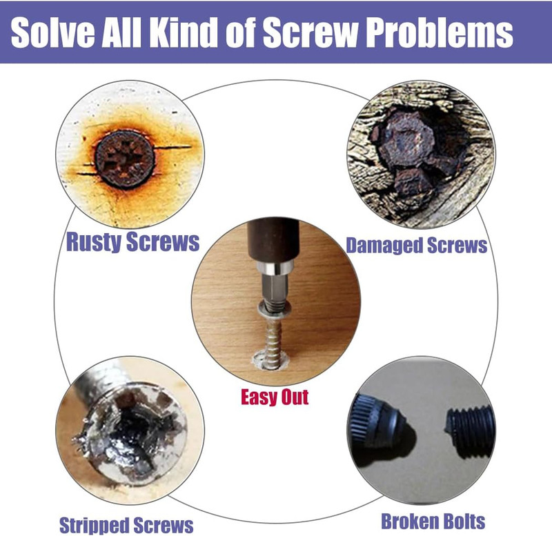 22Pcs Mini Damaged Screw Extractor Kit Small Stripped Screws Remover Easy Out Br gallery
