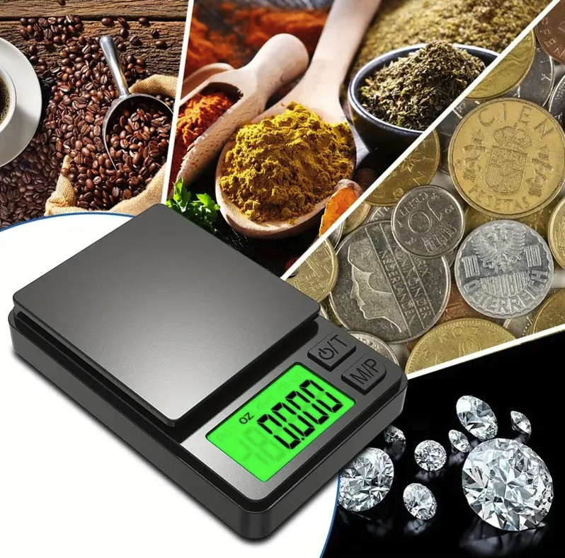 1pc Digital Pocket Scale 1000g 0.1g Mini Gram Jewelry Food Scale - NEW gallery