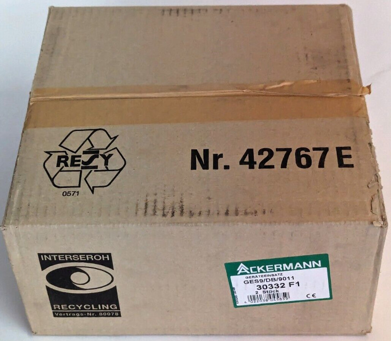 Ackermann GES9/DB/9011 device insert * 2 pieces * new original packaging gallery