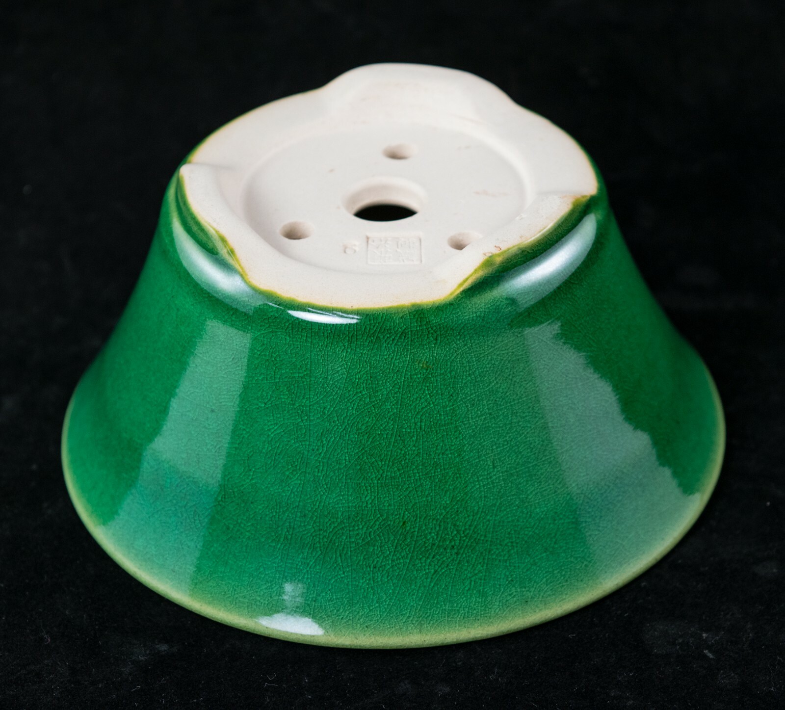 Fine Round Green Cactus & Succulent, Shohin Bonsai Pot + Mesh - 5.5"x 5.5"x 2.5" gallery