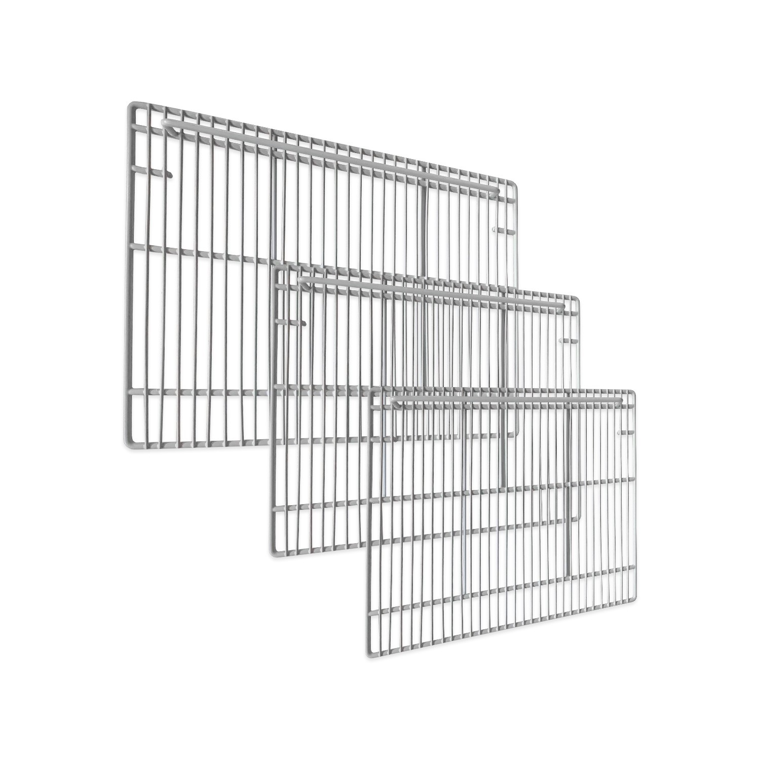 Replacement type three-piece shelf for commercial Freezer and Refrigerator gallery