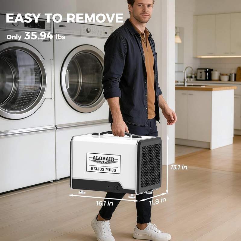 AlorAir 70 PPD Crawl Space Dehumidifier with Pump&Drain Hose Size for 1000 sq.ft gallery