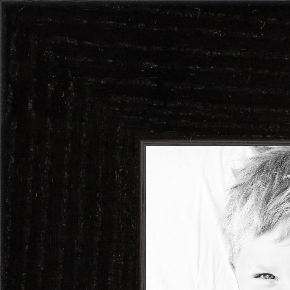 ArtToFrames Custom Picture Poster Frame Black on Red Oak .75" Wide Wood gallery