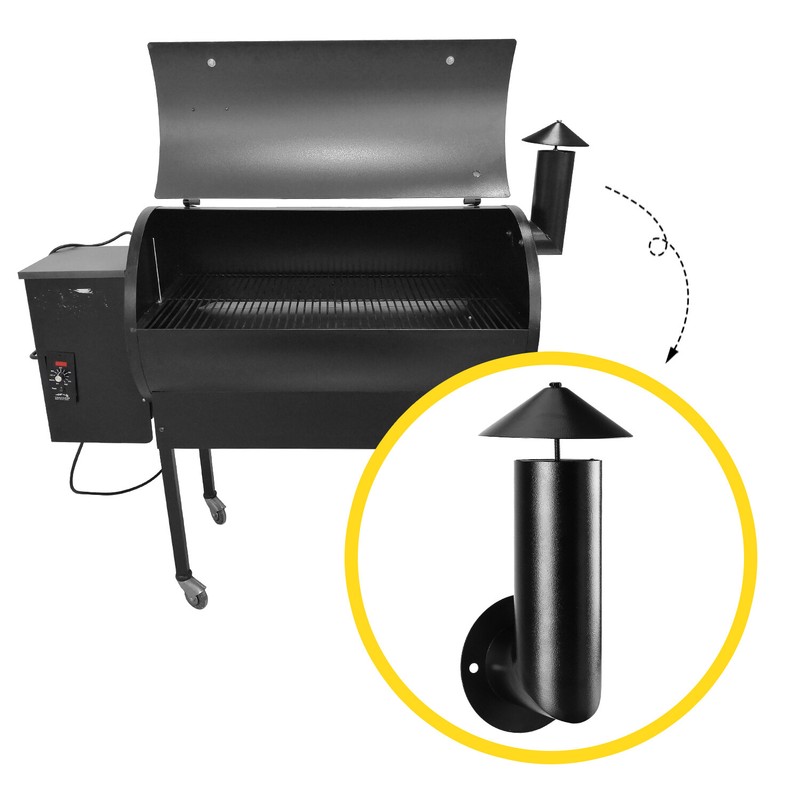 Pellet Grill Smoke Stack Replacement for Pit Boss, Traeger, Camp Chef, 1 Pack gallery