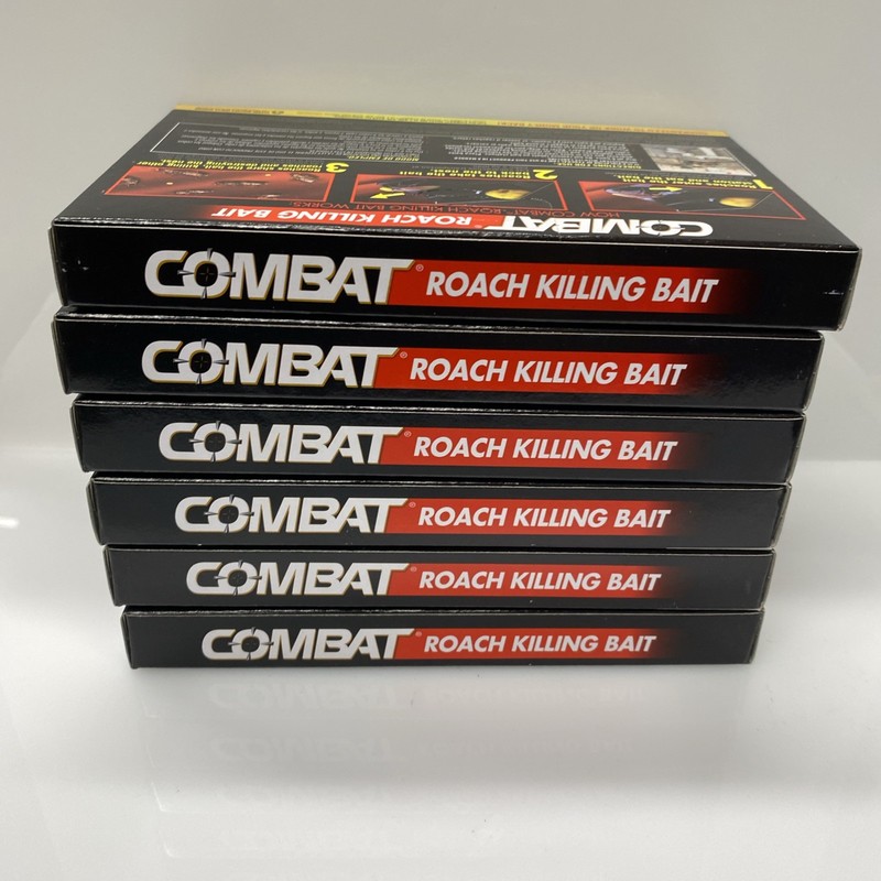 6X COMBAT Roach Killing Bait Kills Small & Large Roaches Non-Stop 6 Stations gallery