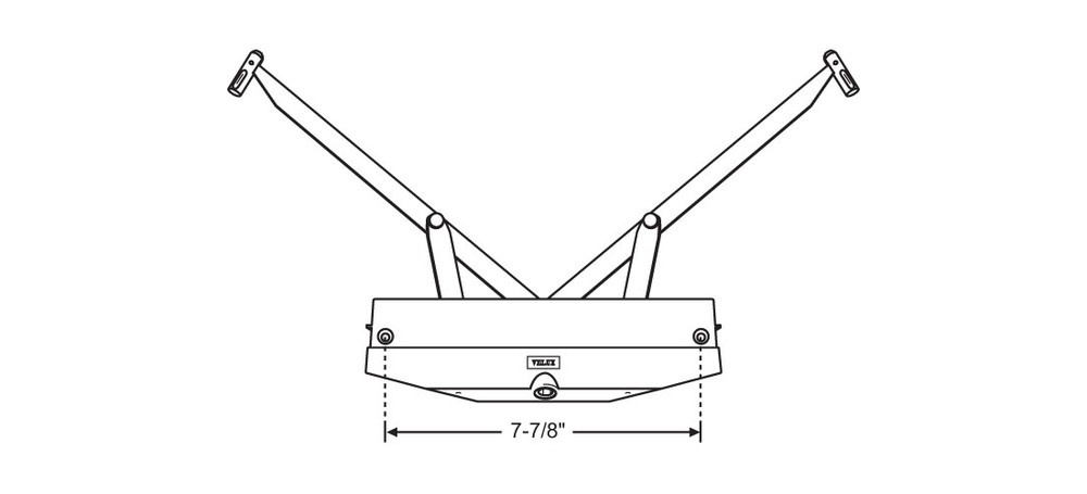 Brixwell Split Arm Skylight Operator 10" Arm Length, Metal Material, Gold Finish