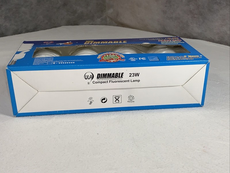 ULA Dimmable CFL 23W Light Bulb 4 PACK LED SDS23-4P NEW & SDS15-4P Open Box 3 CT gallery