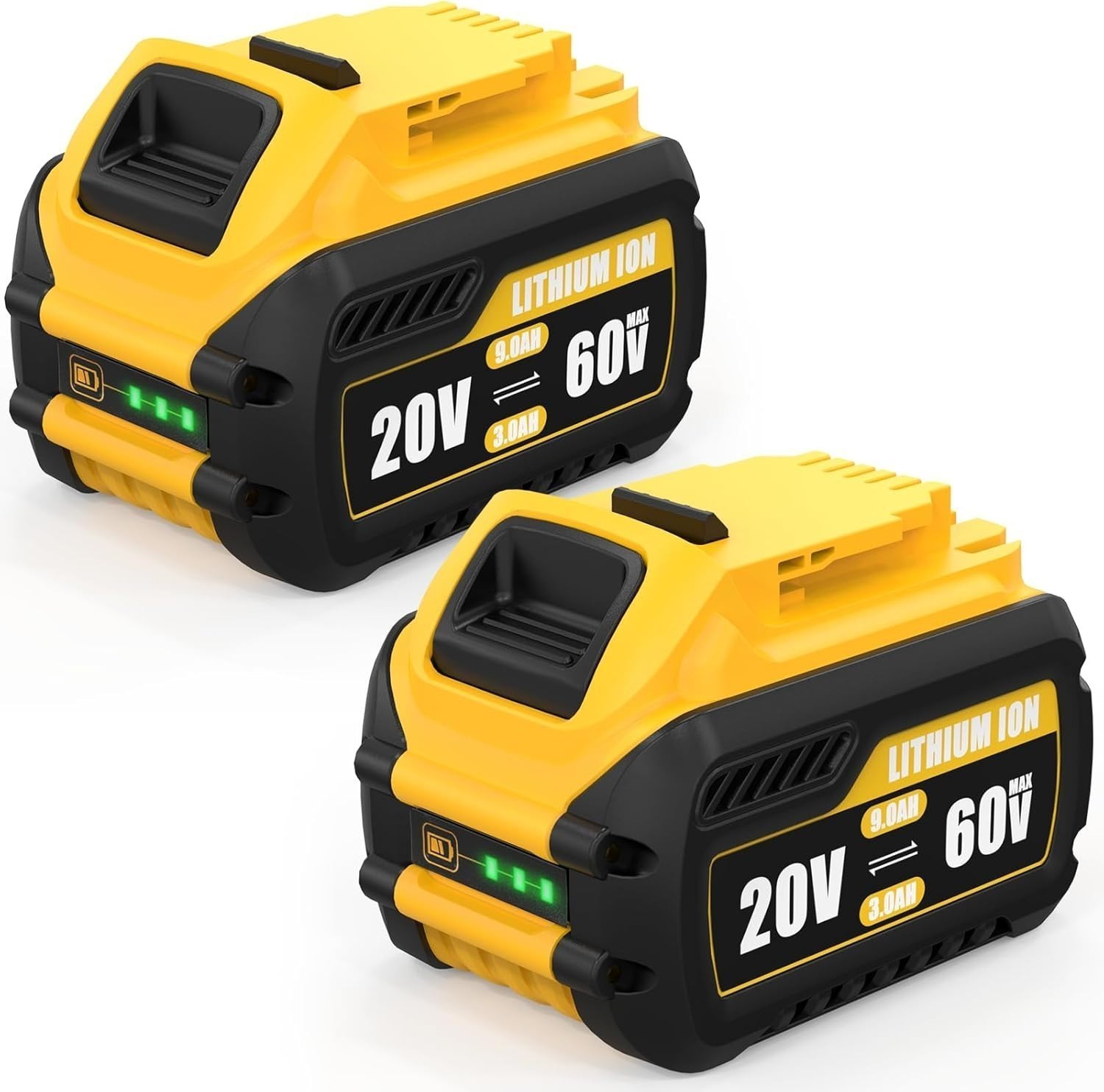 2Pack 15 Ah 20V/60V DCB609-2 Battery / Charger For DEWALT DCB609 DCB612 DCB606-2 gallery