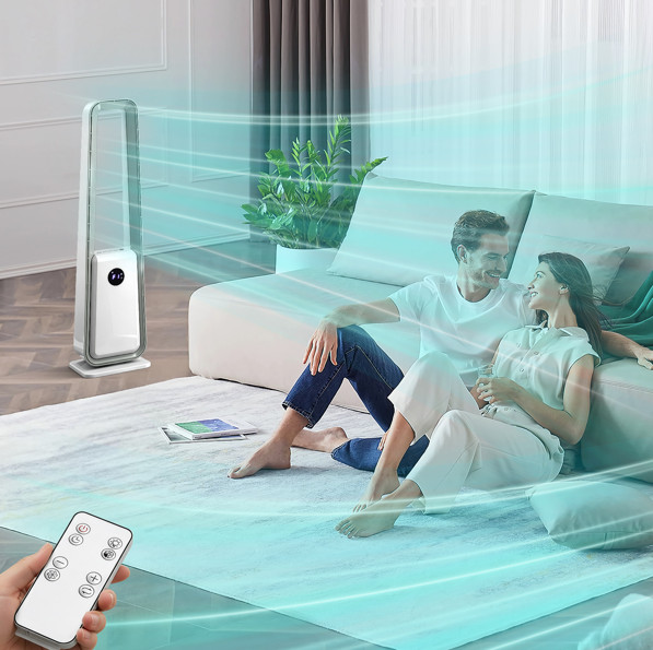 Bladeless Tower Fan with Remote Control Quiet Cooling Fan for Home Office gallery