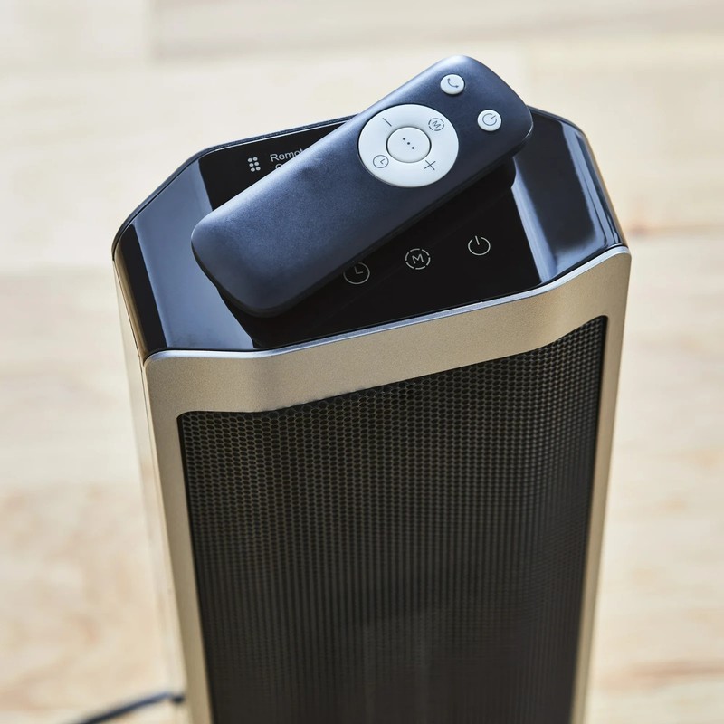 Better Homes & Gardens 23" Tower Ceramic Heater Black BHF136193153ERB Open Box gallery