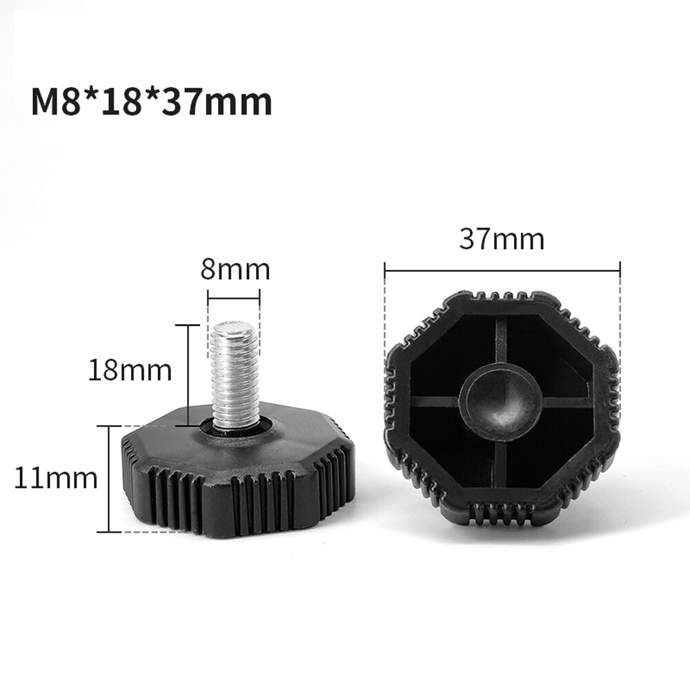 M6 M8 M10 Rubber Adjustable Screw in Feet Levelling Machine Furniture Table Leg gallery