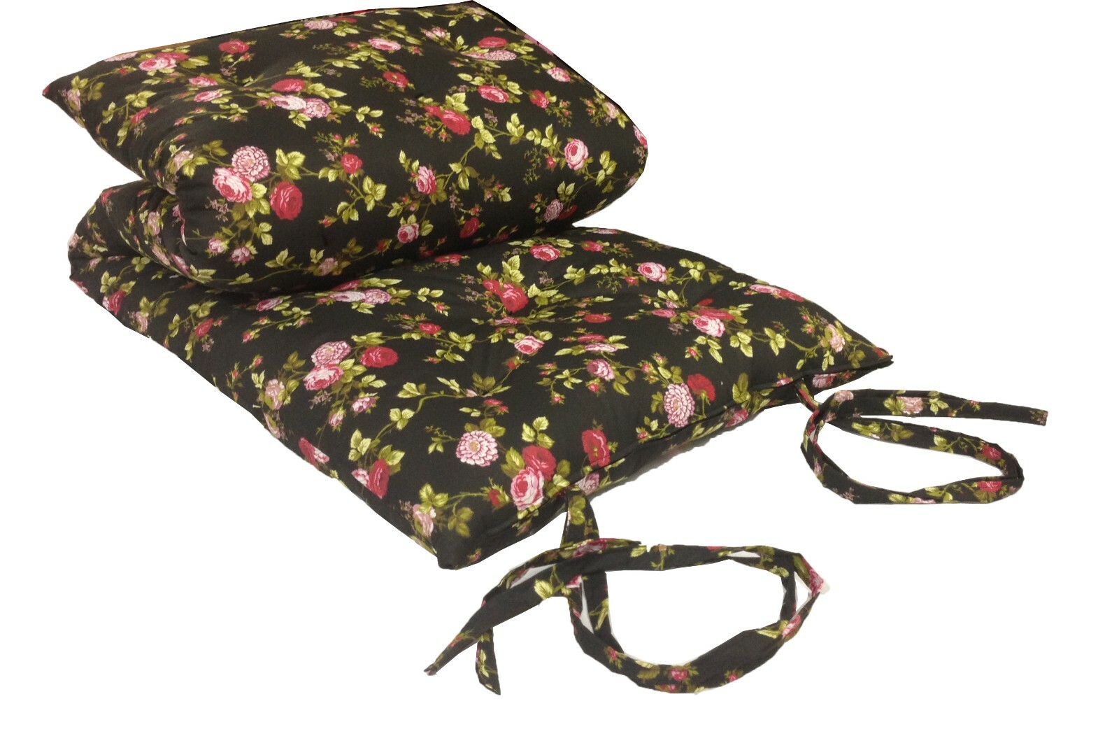 Full Size Floor Rolling Futon Mattresses, Sleepover Pads 3x54x80 Rose Black gallery