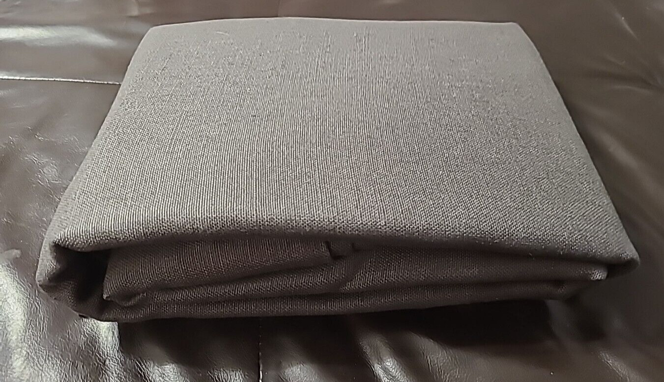 100% BELGIAN LINEN ROD POCKET DRAPE 50 IN X 108 IN 3 IN 1 CHARCOAL POTTERY BARN gallery