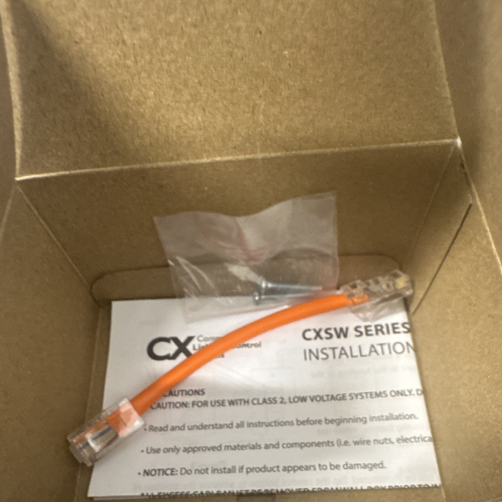 Hubbell Control Solutions CXSW-6-WH Low Voltage Momentary Push Button RJ45 White gallery