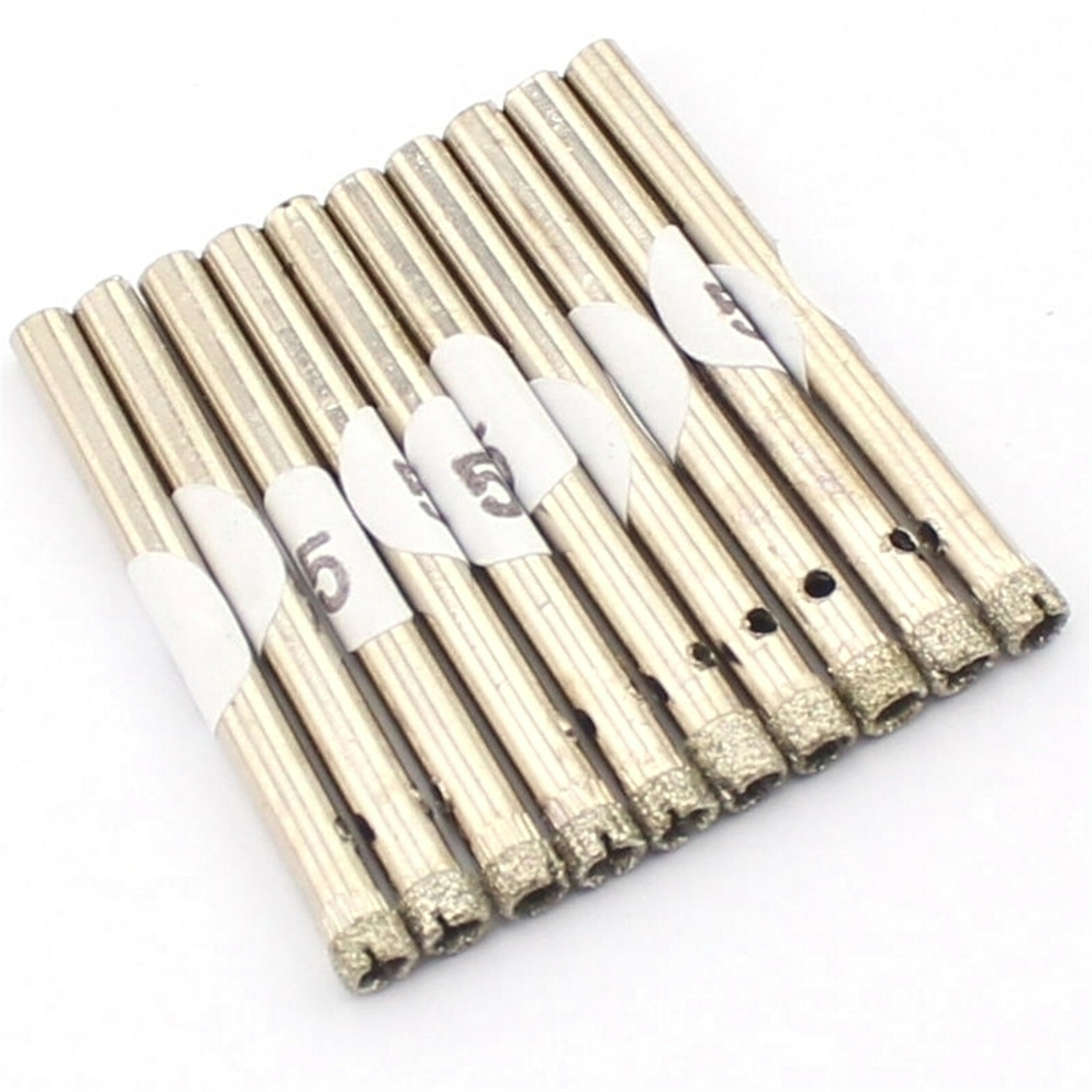 10Pcs Small Diamond Drill Bits 3/16 Hole Saw 5mm Cutter for Glass Ceramic Stone gallery