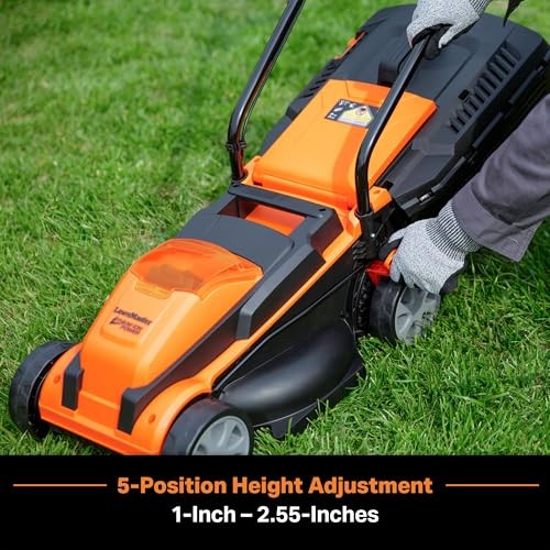 LAWNMASTER CLM2413A CORDLESS 13-INCH LAWN MOWER 24V WITH 2.4AH BATTERY - ORANGE gallery