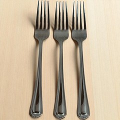 JA Henckels ALCEA DINNER FORKS 8″ Silver Stainless Set Of 3 *Excellent*