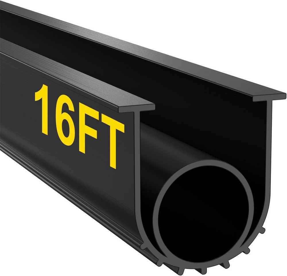 16Ft Garage Door Bottom Seals Threshold Buffering Weatherproof Sealing Rubber