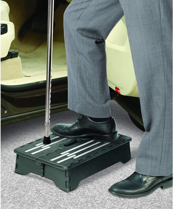 Versatile Portable Step Stool - 4" Height, Sturdy, Foldable Design for All Ages gallery
