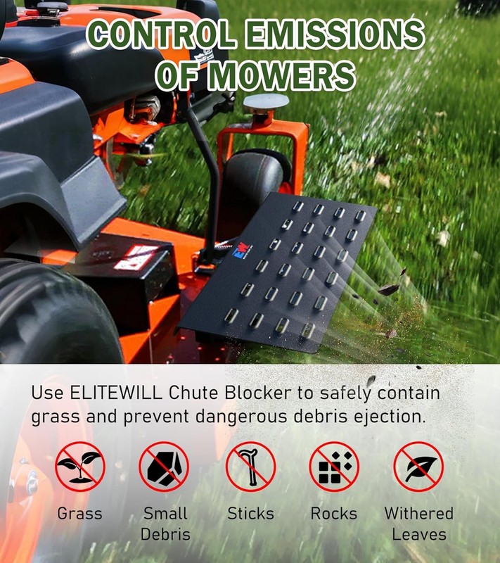 ELITEWILL Chute System Chute Blocker For Most ZT Mower 088-6003-00 OE ACS6000ULS gallery