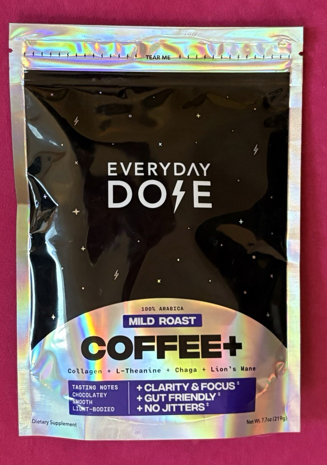 Everyday Dose Mushroom Coffee+ Mild Roast Coffee 30 Servings gallery