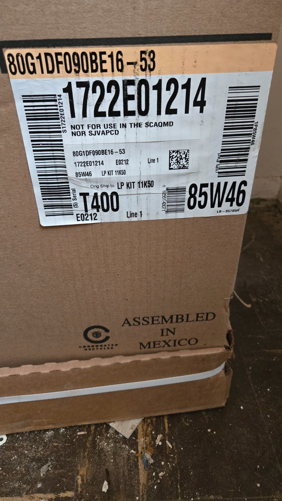 Concord Furnace 80g10f090be16-53 {DOWNFLOW] gallery