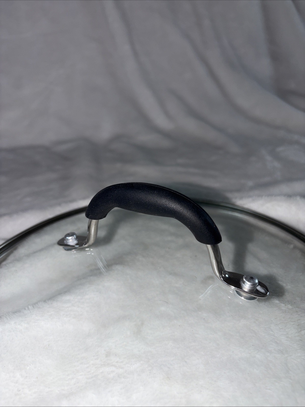 Cuisinart Tempered Glass Cookware Lid w Stainless Steel Rim- Fits 9" Pan EUC gallery