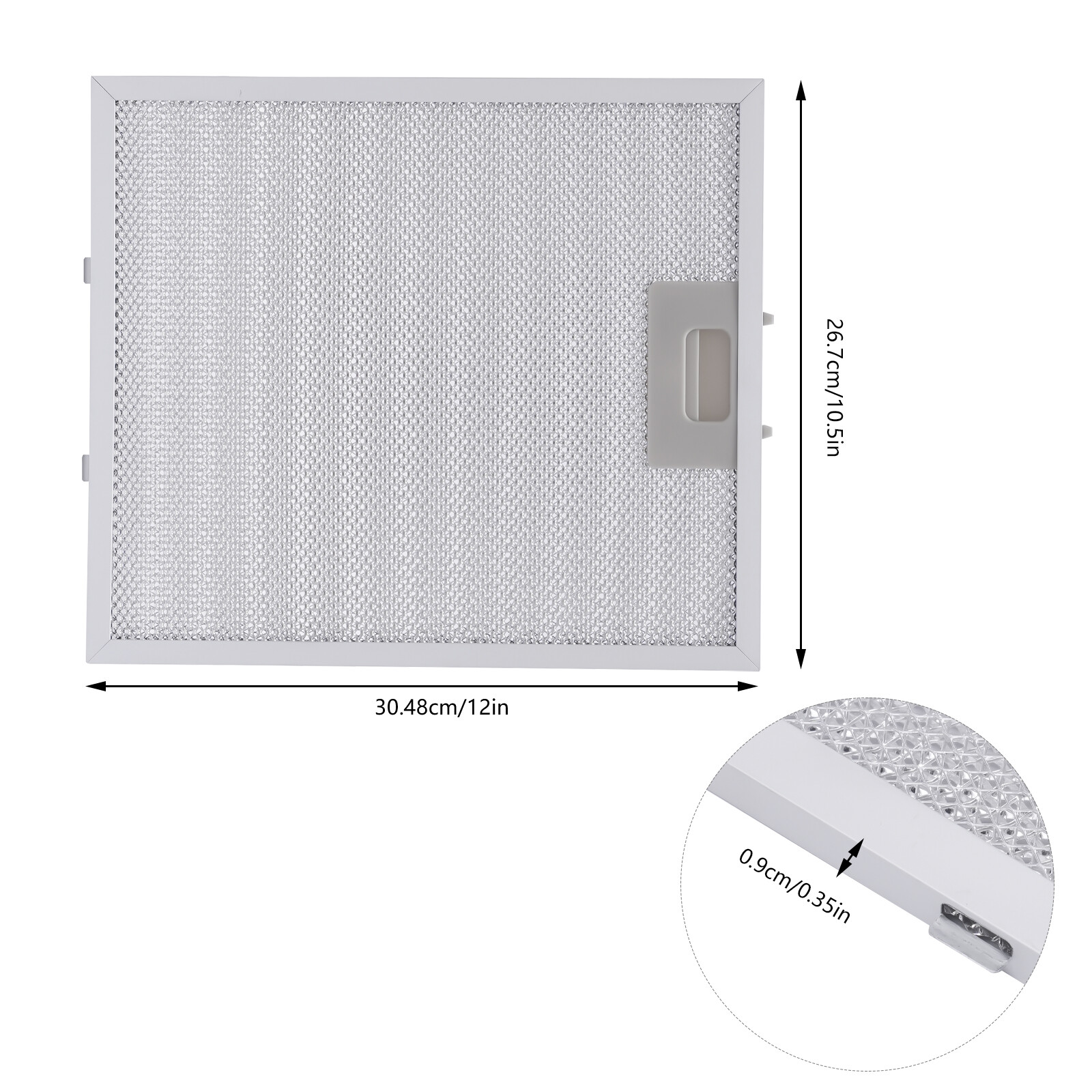 3 Pack Range Hood Filter Replacement Range Hood Aluminum Mesh Grease Filters gallery
