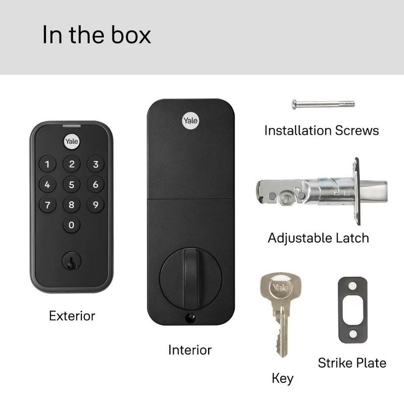 Master Lock Yale Electronic Keypad Deadbolt in Black Suede Finish gallery