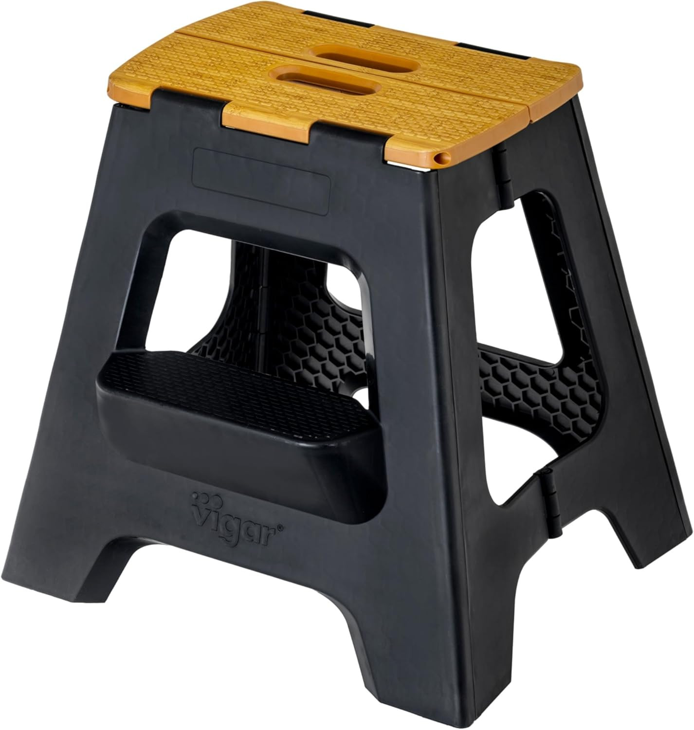Compact Step Stool Foldable, 16" 2-Step Stools for Adults up to 330lbs- Non-Slip gallery