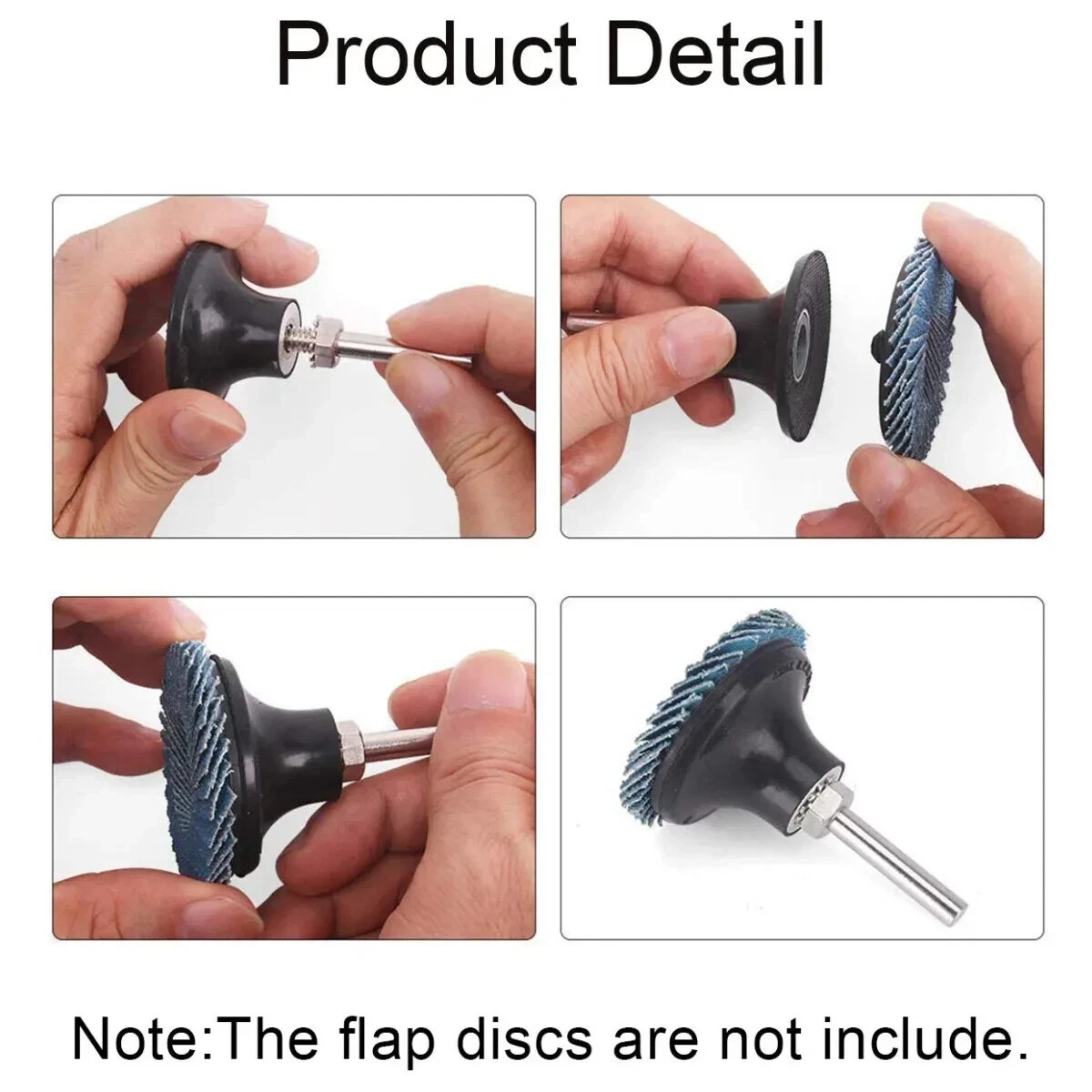 2PCS 2 inch Sanding Disc Holder Mandrel 1/4" Shank Roll Lock Rotary Pad Holder gallery