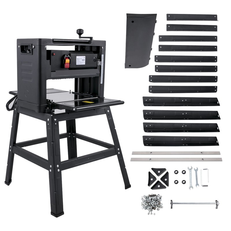 13 - Inch Benchtop Thickness Planer, 2000W, 8000 rpm, 15 AMP, with Foldable Iron gallery