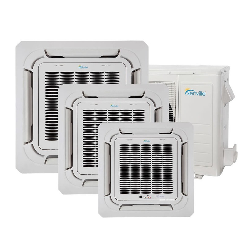 36000 BTU Tri Zone Ductless Mini Split Air Conditioner - Ceiling Cassette