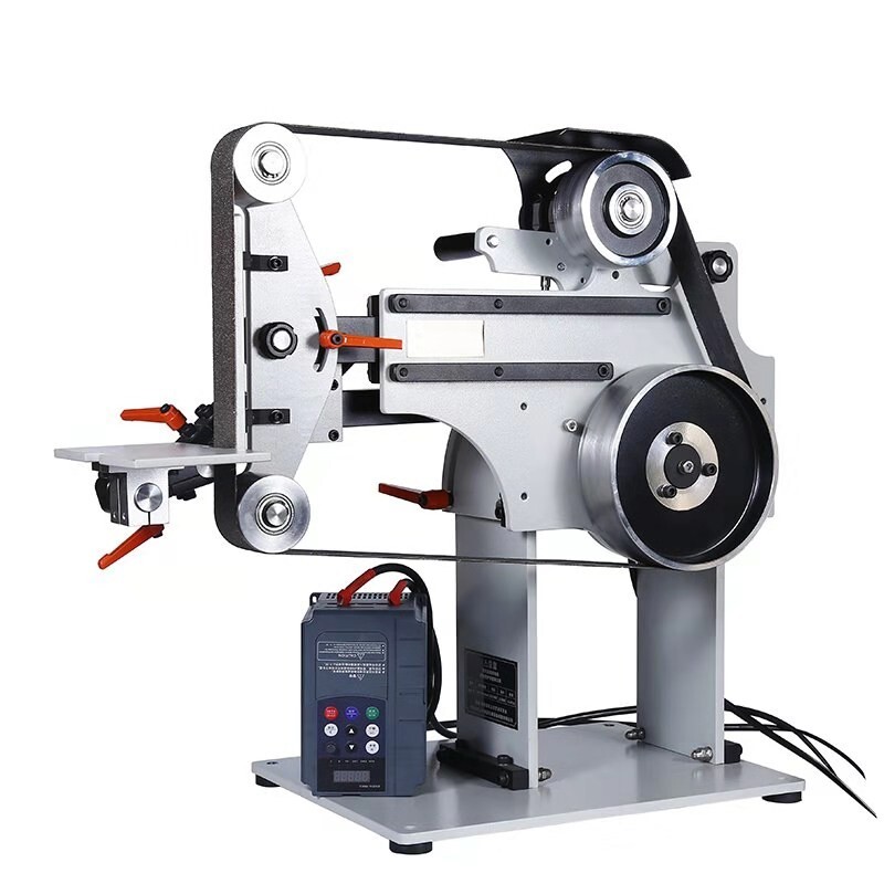 Belt Sander Grinder Variable Speed 71"-82"x2 Belt w/3 Grinding Wheel&VFD 220V gallery
