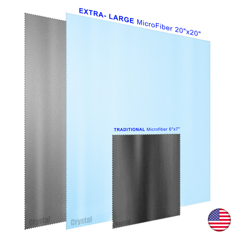 Extra Large Microfiber Cleaning Cloth 20" X 20" for TV Screens Lens Phone gallery