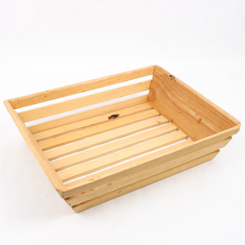 Unbranded Solid Wood Simple Plain Decorative Tray 3.25" Tall 10.5" x 14" gallery