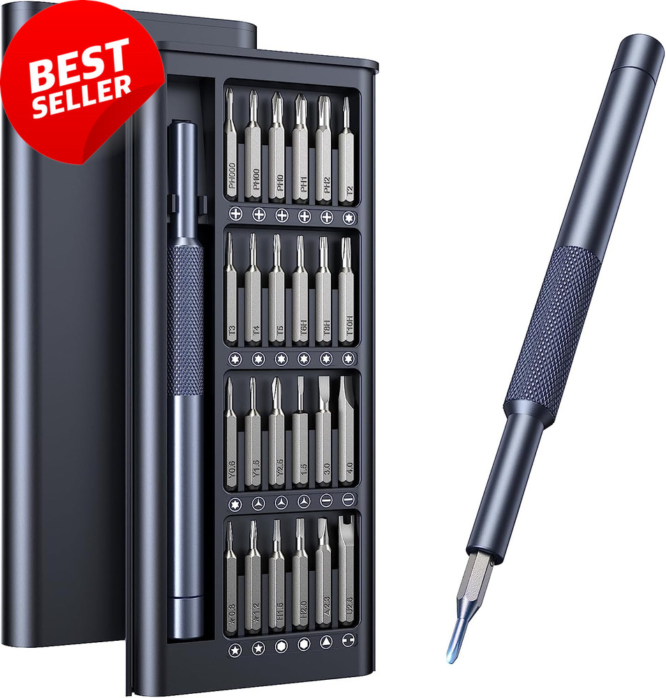 25in1 Precision Screwdriver Set Magnetic Repair Kit Phone Laptop Mini Tools