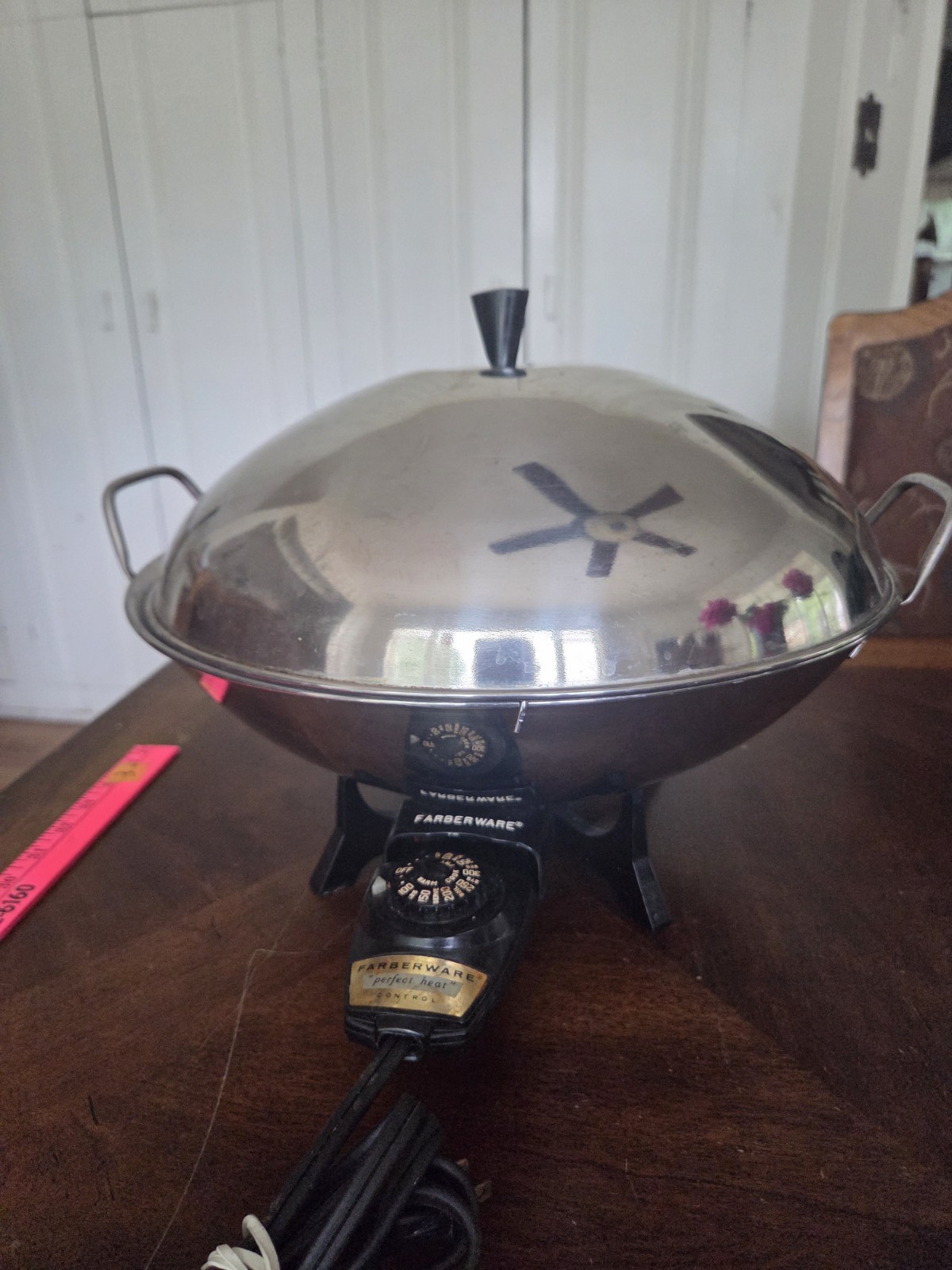 Farberware Electric Wok Model 303 14" Pan Fryer Cooker Cord Control Works Tested gallery