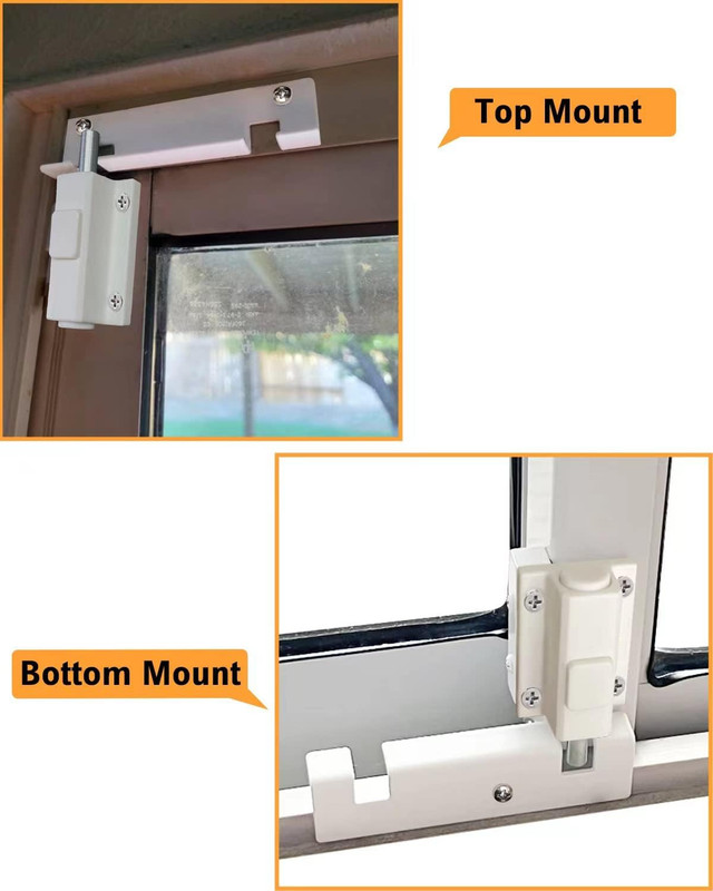 Sliding Door Security Lock - Sliding Patio Door Lock for Glass Doors, Child Safe gallery