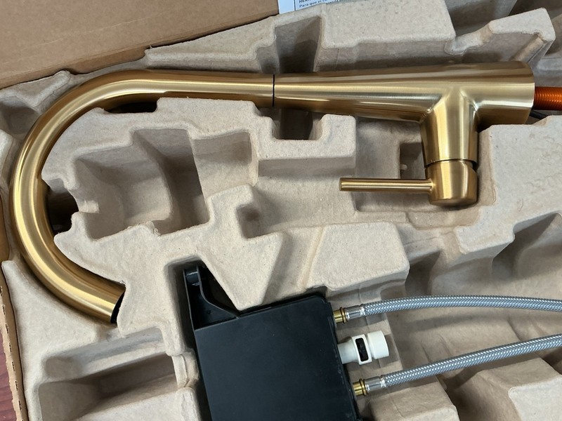 NEW Moen 7864EWBG Sleek Touchless Pulldown Kitchen Faucet Brushed Gold B171 gallery